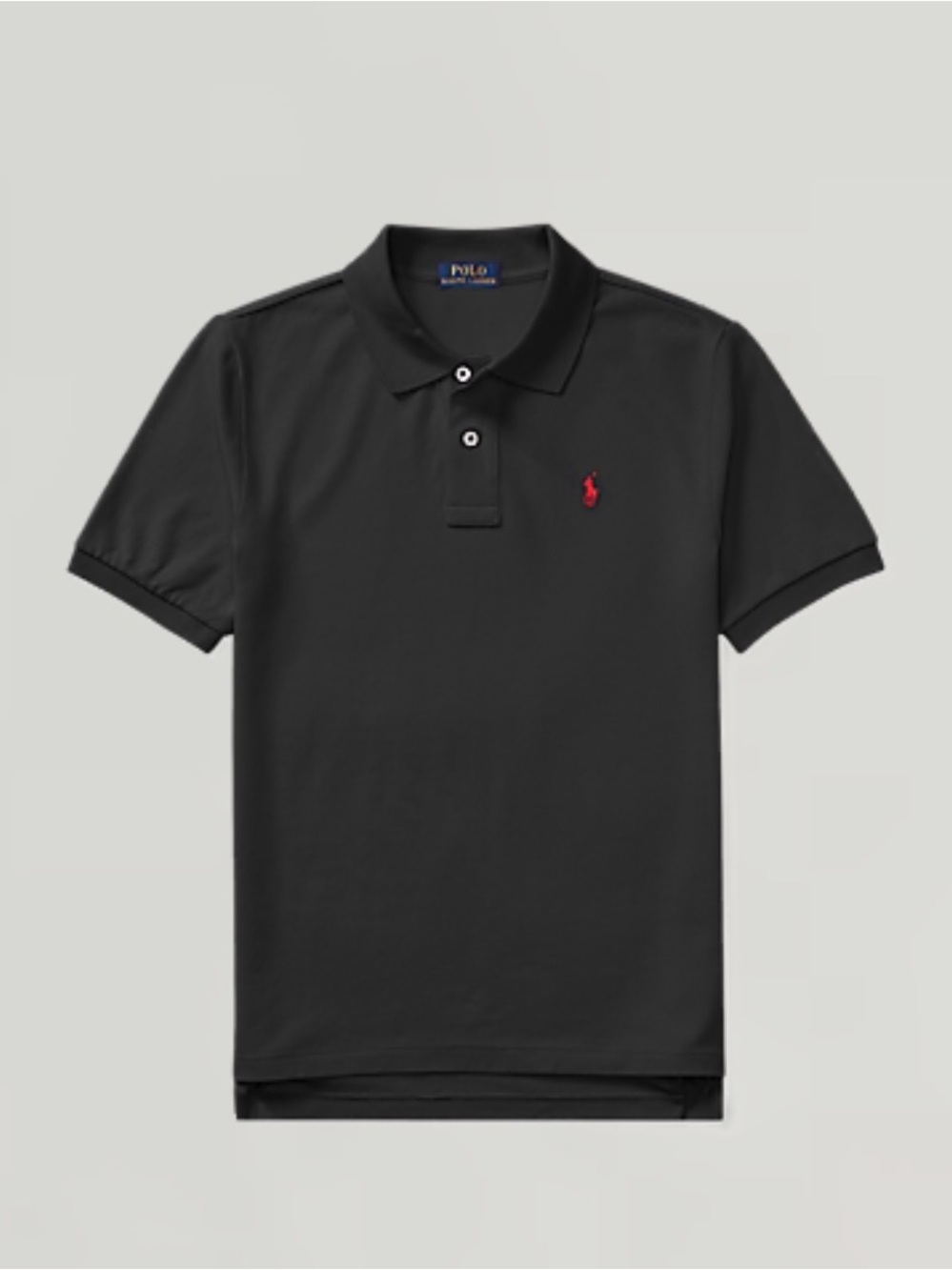 POLO Ralph Lauren Black The Iconic Mesh Polo Shirt - S (8)